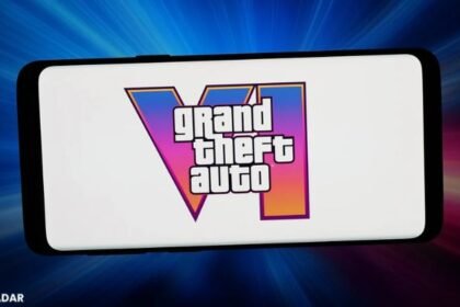 GTA 6 Leak Konzept mit Glitch-Effekt