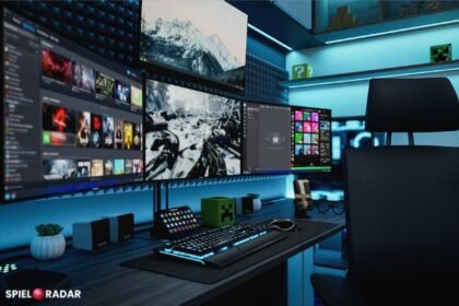Eurogamersonline com pc gaming setup with RGB lighting